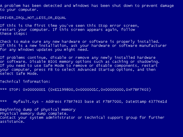 Win-XP-BSoD